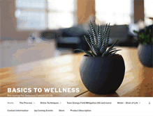 Tablet Screenshot of basicstowellness.com